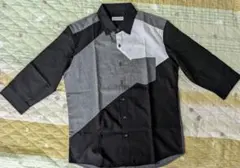メンズ　七分袖シャツ　モード系