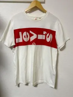 Levi’s ロゴTシャツ L ホワイト レッド ビッグロゴ リーバイス