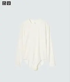 【UNIQLO U】 ユニクロユー エアリズムボディスーツ 白 Mサイズ