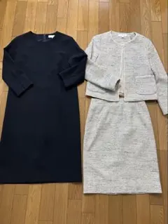 BEAUTY＆YOUTH フォーマル セットアップ　ツイード　ワンピースSサイズ