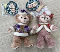 【東京ディズニーシー】ダッフィー＆シェリーメイぬいぐるみバッジセット