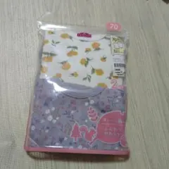 新品　肩クロス　長袖ボディスーツ　赤ちゃん　ベビー　女の子　肌着