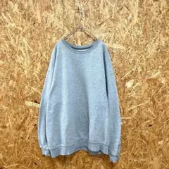 FRUITOFTHELOOM 長袖トレーナー 裏起毛 無地 グレー メンズ　XL