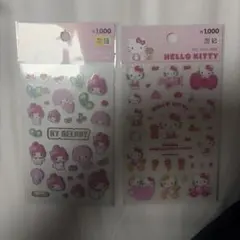 サンリオ　シール　韓国　キティー　マイメロ