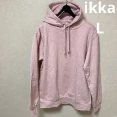 ikka ピンク パーカー Lサイズ