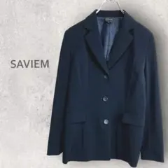 【SAVIEM】テーラードジャケット L スーツ 無地 シンプル セミフォーマル
