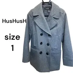 HusHusH グレー ピーコート サイズ1のサムネイル