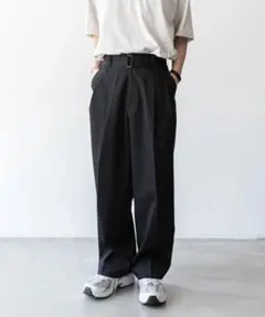ssstein Belted Wide Straight Trousersのサムネイル