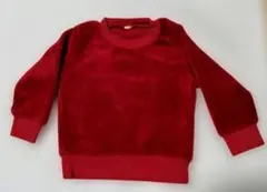 裏起毛トレーナー 　赤色　サイズ90
