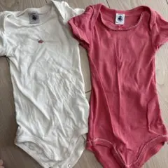プチバトー　肌着美品　２枚セット半袖