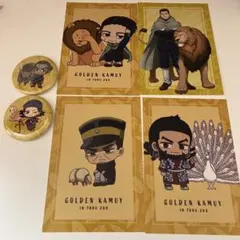 ゴールデンカムイ　東武動物公園　缶バッジ/ポストカード