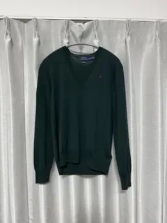 ラルフローレン Polo Ralph Lauren Vネックセーター グリーン