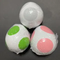 ヨッシー めじるしチャーム　アクセサリー　たまご カプセルトイ ピンク　緑　白