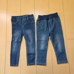 デニムレギンス 2点セット 95cm