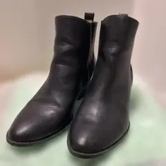 GU ウェスタンヒールブーツ サイドゴアブーツブラックSサイズ