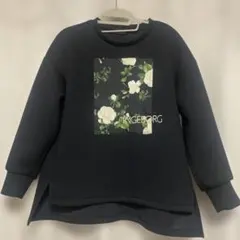 2025年物　ロゴ刺繍トレーナー　ブラックのサムネイル