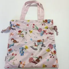 PAUL & JOE リバーシブルトート 巾着