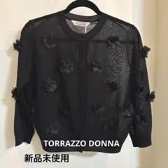 Torrazzo Donna 新品フラワーモチーフ カーディガン　フリーのサムネイル