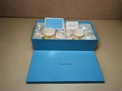 ティファニー TIFFANY&Co. ペアマグカップ イエロー 花柄 箱付き