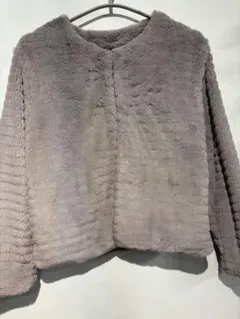 grove フェイクファージャケット　フェイクファーショートコートのサムネイル