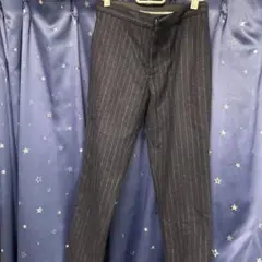 Mila Owen ネイビー ストライプ カジュアルパンツ S