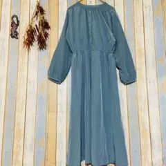 【chocol raffine】Aライン　ロングシャツワンピース　ガーリー　F