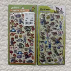 正規品　ズートピア　ボンボンドロップシール　プチドロップステッカー 2枚セット