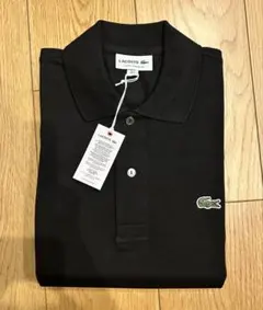 LACOSTEL1212 定番 ポロシャツMサイズ黒 未使用ブラックのサムネイル