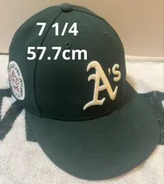 希少　New Era 59FIFTY アスレチックス　7 1/4