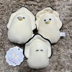 なまがき　むぎゅぬい　ぬいぐるみ キーホルダー　3個セット　つぶらな瞳の和食屋