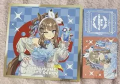 韓国限定 ウマ娘 プリティーダービー 色紙 両面チケット アーモンドアイ