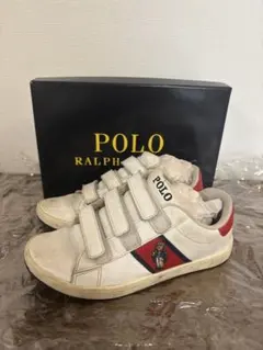 Polo Ralph Lauren スニーカー ホワイト　マジックテープのサムネイル