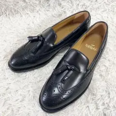 【極美品】REGAL タッセルローファー ウィングチップ レザー ブラック 黒のサムネイル
