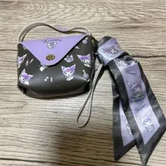Kuromi ミニバッグ・ポーチ ストラップ付き