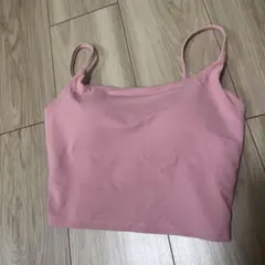 Yomoment ブラキャミソール クロスバック トップス - Pink / S