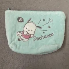 【美品】Pochacco コーデュロイポーチ ミントグリーン