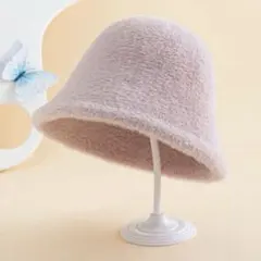 SHEIN シーイン　フェイクファー　バケットハット　ウサギ