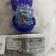 サンリオ クッキー缶チャーム 紫 ザ　ボードビルデュオ