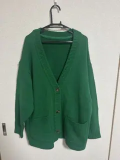 緑色 カーディガン Mサイズ
