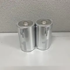Askul アルカリ乾電池 単1形 2本セット