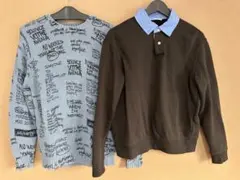 satoshi様専ZARA メンズ トップス 2点セット ニット シャツ