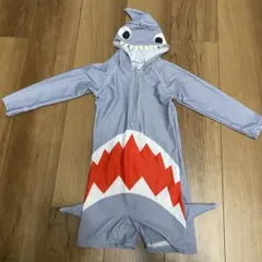 サメデザイン フード付き水着　90cm