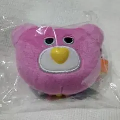 mojojojo ピンク ビーズチェーン付きフェイスマスコット くま ぬいぐるみ