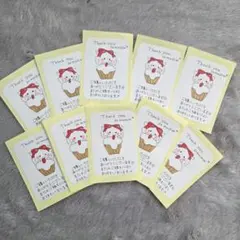 10枚　手書き　サンキューシール　サンキューカードサンクスカード　かわいい