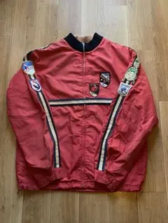 60s レーシングジャケット ナイロン ジャケット 刺繍　ワッペン 古着