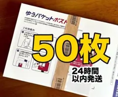 【50枚】折り曲げ無し ゆうパケットポストmini専用封筒 24時間以内発送