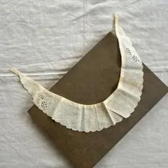 最終価格☆N-13アンティークレース付け襟　刺繍