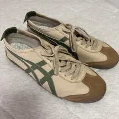 OnitsukaTigerMEXICO66 ベージュ&グリーン 25.5 cm - メルカリ