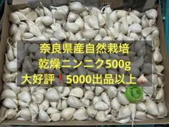奈良県産自然栽培乾燥ニンニク500gのサムネイル