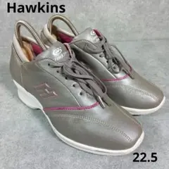 Hawkins　ウェッジソール　コンフォートシューズ　グレー　【22.5】